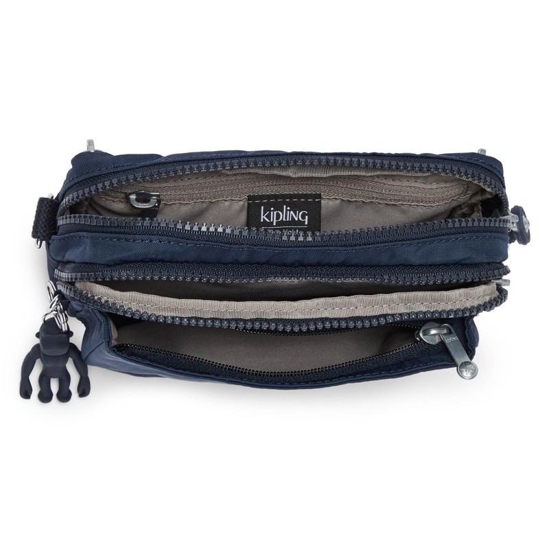 Kipling ABANU MULTI Small crossbody convertible to waistbag, Blue Bleu