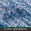 Pauwer Soft Bath Mats, Microfiber Fluffy Non Slip Bathroon Rug