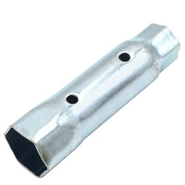 EATAKWARD Steel Water Heater Element Wrench Socket, 1-1/16x1-1/2x6 Inches Dual Hex Wrench Removal Tool, Anode Rod Hex Socket for All Residential RV Camper Travel Trailer Motorhome