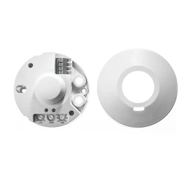 HUBER Motion 33HF Radar Motion Sensor 360° for Indoor Use, Motion Sensor Ceiling Mounting, IP20 I 230 V, Ceiling Motion Sensor LED Suitable for 3-Wire Technology