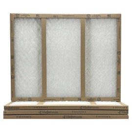 16x25x1 Glasfloss Fiberglass Air Filter, Double Strut, GDS Series, Made in USA, Actual Size: 15 5/8 x 24 5/8 x 3/4 (Box of 4)