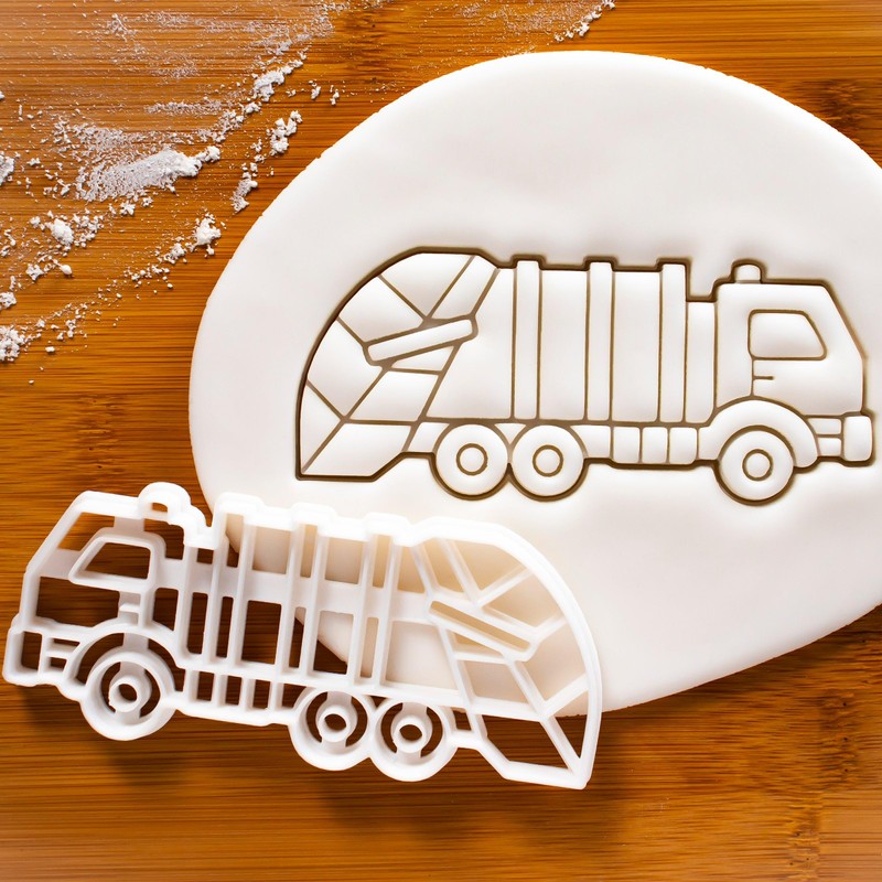 Set of 3 Trash Cutters (Trash Bin, Garbage Truck, Wheelie