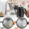 Electric Gooseneck Kettle, ±1℉ Temperature Control One Click 197℉ Pour