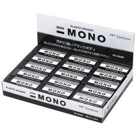 トンボ鉛筆 消しゴム MONO ブラック 30個 PE04 (55 x 23mm) PE-04AB-30P