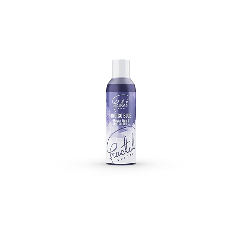 Fractal Colours FlowAir Airbrush Liquid Food Colouring 100ml Indigo Blue