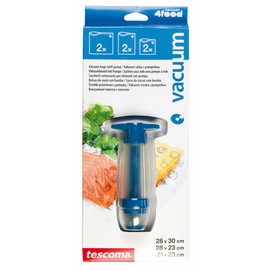 Tescoma Vacuum Bags with Pump, 6 Pcs 4Food, Nylon/A