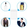 10 Pack Clear Vertical ID Badge Holder 3x4, Waterproof Heavy