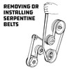 Powerbuilt Serpentine Belt Tool Set, Remove and Install Car Vehicle