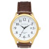 Clefer SD-AM325-WTG Seldika Analog Wristwatch, White Dial, PU Leather Strap,