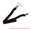 Black Laptop Shoulder Strap, Adjustable Bag Strap Replacement with Metal