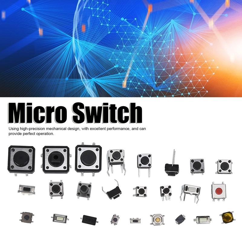 Pack of 125 Tactile Push Button Switches 25 Values 12