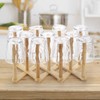 Lawei 2 Pack Bamboo Bottle Drying Rack, Retractable Bottle Cup