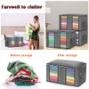 4PCS Clothes Storage Bag Large Capacity Clothing Organizers Foldable Closet