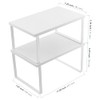Spice Rack, Set of 4 White Cabinet Organisers, Kitchen, 29.7