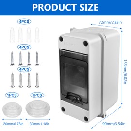 Sicherungskasten Aufputz Unterverteilung Aufputz Verteilerkasten: Verteilerkasten Kleinverteiler Aufputz 1 Reihig, Verteilerkasten Außen Wasserdicht IP65, Sicherungskasten Unterverteilung 3 Module