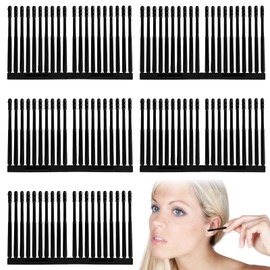 100PCS Sticky Ear Wax Remover, Disposable Adhesive Ear Digging Stick, Earwax Removal Swabs, Safe and Portable, Suitable for Children and Adults (Black)