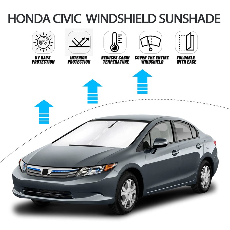 D-Lumina Windshield Sun Shade for 2012 2013 2014 2015 Honda