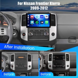Hikity 4+64G Android 15 Car Stereo for Nissan Frontier/Xterra 2009-2012, 9” Touchscreen Radio with CarPlay, Android Auto, Bluetooth, GPS Navigation, WiFi, DSP, FM, RDS + AHD Backup Camera