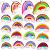 HOZKEAP 100 Packs Bulk Rainbow Push Fidget Bubble Mini Pop