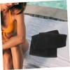 minkissy Hair Dry Towels Pcs Pure Cotton Black Towels for
