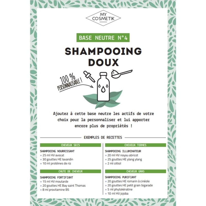 Customisable Neutral Shampoo Base - MY COSMETIK - 250 ml