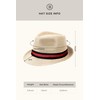 BABEYOND Straw Trilby Fedora Hat for Men-1920s Felt Panama Hat