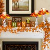 Mumufy 6 Pcs Thanksgiving Rustic Wooden Candle Holders for Pillar