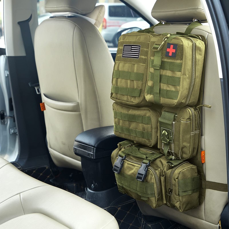 Universal Tactical Seat ​Back Organizer Vehicle Molle Panel Organizer Storage