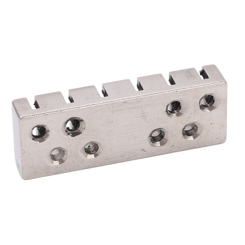 6 String Lock with Screws Metal Headless Guitar Bridge String
