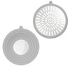 InterDesign Metro Ultra Shower Stall Drain Protector - Gray/Silver