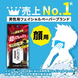 Gatsby HTRC3 Facial Paper Super Refresh Value 42 Sheets