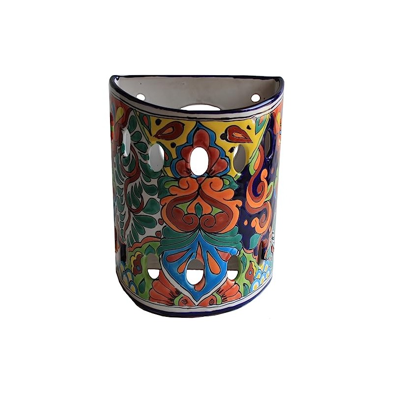 Rainbow Talavera Ceramic Sconce