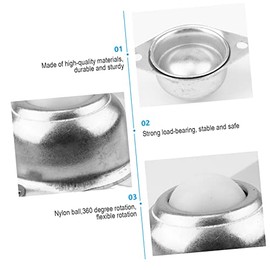 GLEAVI Ruedas De Nylon Para Silla y Muebles Paquete De 7 Piezas 6 Ruedas De 1/2 Pulgada Tornillos y Destornillador Resistentes y Silenciosas Para Transporte Ligero y Uso Industrial
