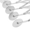 Raguso Pastry Cutter, Locking Device, 5-Wheel Pizza Cutter, Stainless Steel,