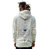 Creme-wei√üer Hoodie Allsehendes Auge (XL)