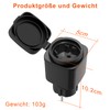 2er Pack WLAN Steckdose Outdoor, Smart Zeitschaltuhr Steckdose Outdoor, Überwachung
