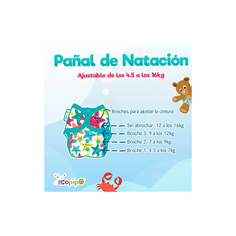 Pañales Ecopipo Natacion Surf