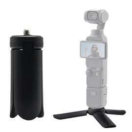 TYUANDOUER Pocket 3 Mini Tripod for DJI Osmo Pocket 3 2 1, Compact Foldable Tripod for DJI OM 4/Action 3 4/GoPro Hero 12 11/for Insta360 X4/for Instax Mini PAL with 1/4 Inch Screw Vlog Tripod - Black