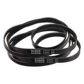 sourcing map 2pcs 510J6 PJ V-Ribbed Belt 6 Ribs 51" Length x 0.55" Width x 0.14" Height, EPDM Rubber Poly V Belt, Multi Wedge Micro V Belt