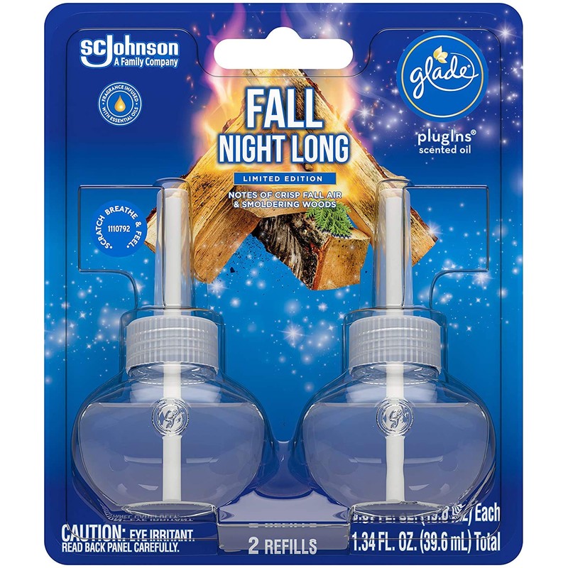 Glade Scented Oil Refills - Fall Night Long - Holiday