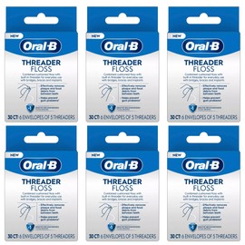 Oral-B Glide Threader Floss, 30-Count (Pack of 6)