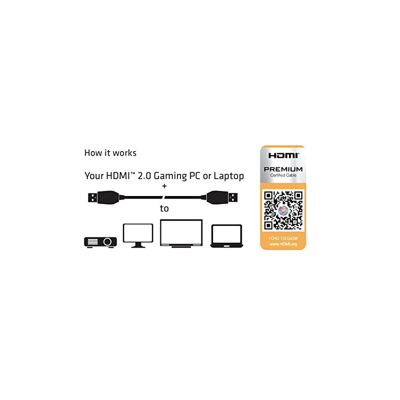 Club 3D Premium High Speed HDMI 2.0 4K60Hz UHD Cable