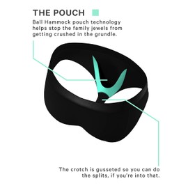 Shinesty Hammock Support Mens Briefs with Pouch | Underwear for Men | US XL Black