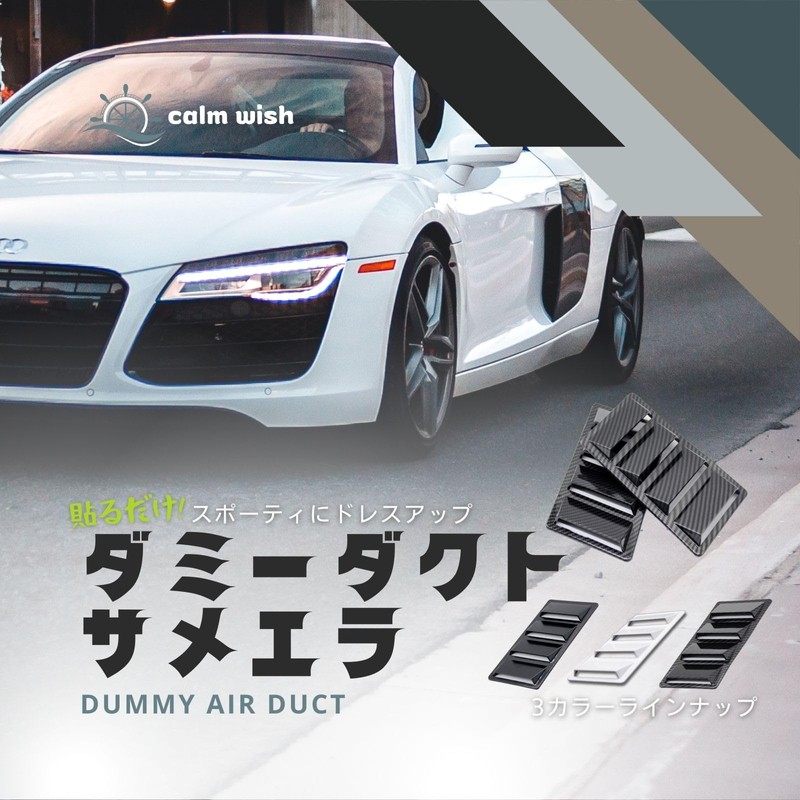 calm wish Dummy Duct Hood Aero Parts Sameera Fender Air