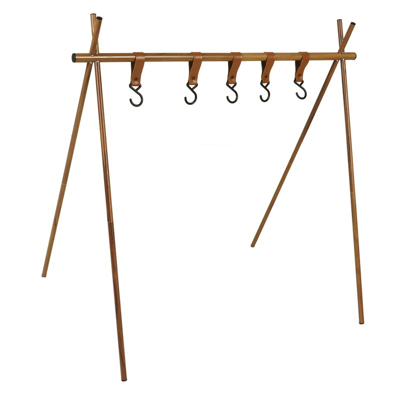 Camping Hanging Rack Portable Foldable Tripod Shelf for Light Tools