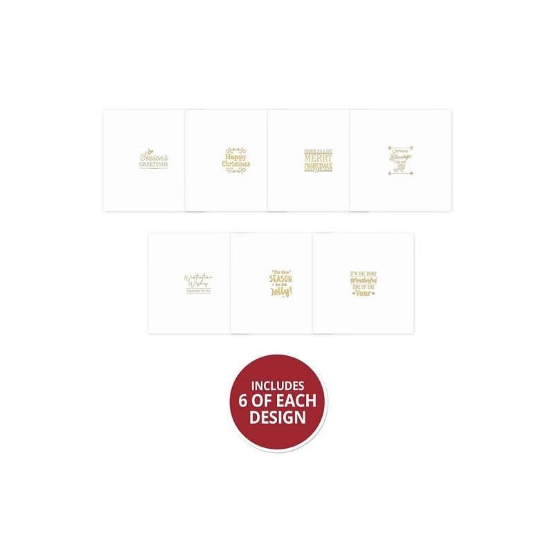 Hunkydory - Trim Me! Foiled Insert Pad - Season's Greetings