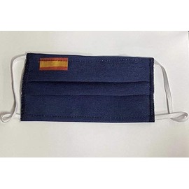 3 Ply Fabric Mask Blue Spain Flag