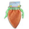 The Spring Shop Easter Fabric Carrot Shaped Drawstring Gift Bags