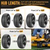 11x4.00-5 Flat Free Lawn Mower Tires, Zero Turn Mower Front