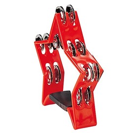 Kikutani Tambourine Star Shape Color MX-5 Red